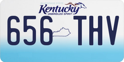 KY license plate 656THV