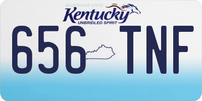 KY license plate 656TNF