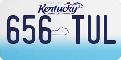 KY license plate 656TUL