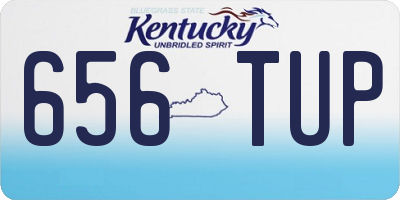 KY license plate 656TUP