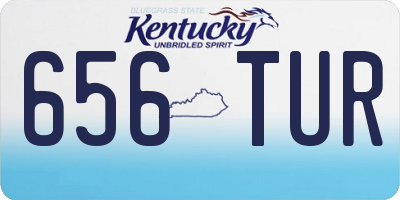 KY license plate 656TUR