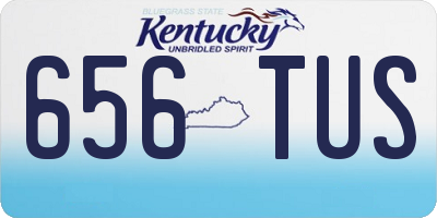 KY license plate 656TUS