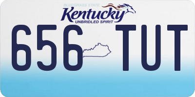 KY license plate 656TUT