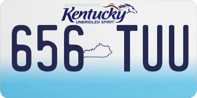 KY license plate 656TUU