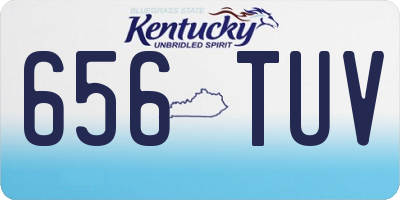 KY license plate 656TUV