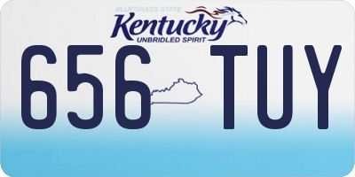 KY license plate 656TUY