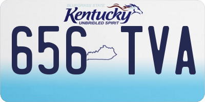 KY license plate 656TVA