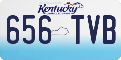 KY license plate 656TVB