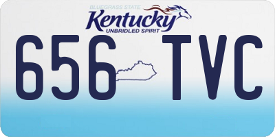 KY license plate 656TVC
