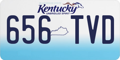 KY license plate 656TVD