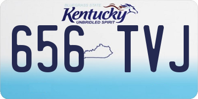 KY license plate 656TVJ