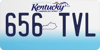 KY license plate 656TVL