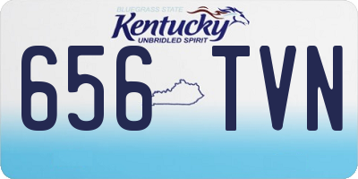 KY license plate 656TVN