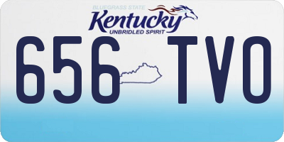 KY license plate 656TVO
