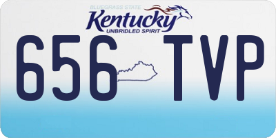KY license plate 656TVP