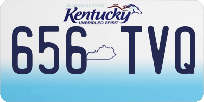 KY license plate 656TVQ