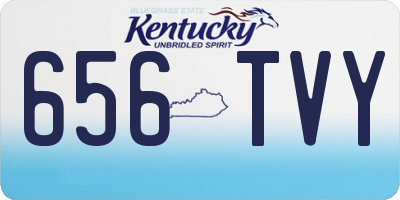 KY license plate 656TVY