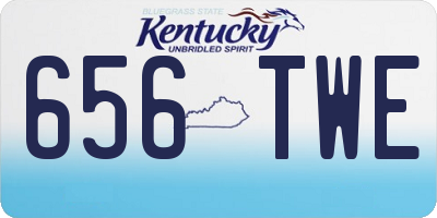 KY license plate 656TWE