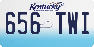 KY license plate 656TWI