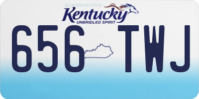 KY license plate 656TWJ