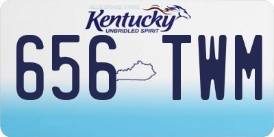 KY license plate 656TWM