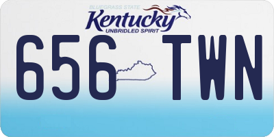 KY license plate 656TWN