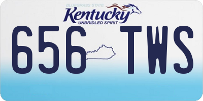 KY license plate 656TWS