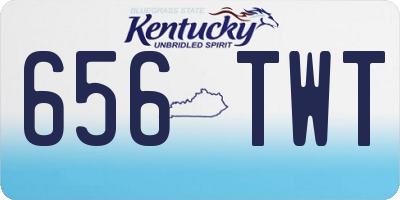 KY license plate 656TWT