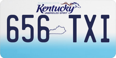 KY license plate 656TXI