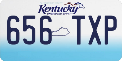 KY license plate 656TXP