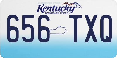 KY license plate 656TXQ