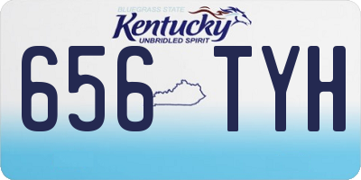 KY license plate 656TYH