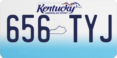 KY license plate 656TYJ
