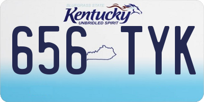 KY license plate 656TYK