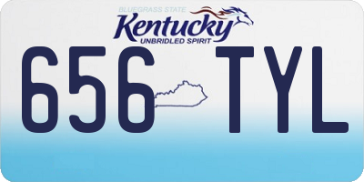 KY license plate 656TYL