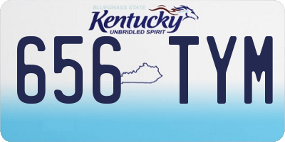 KY license plate 656TYM