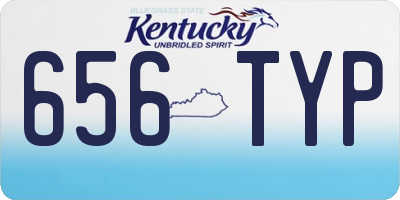 KY license plate 656TYP
