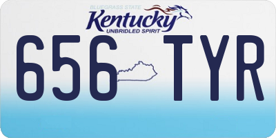 KY license plate 656TYR