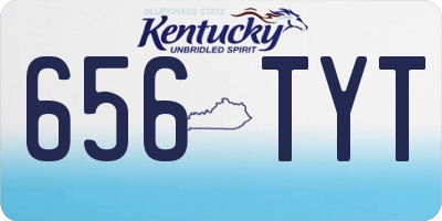 KY license plate 656TYT