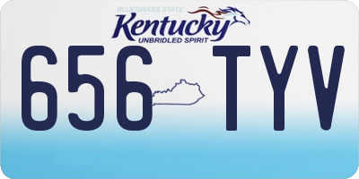 KY license plate 656TYV