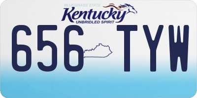 KY license plate 656TYW