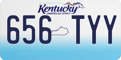KY license plate 656TYY