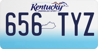 KY license plate 656TYZ