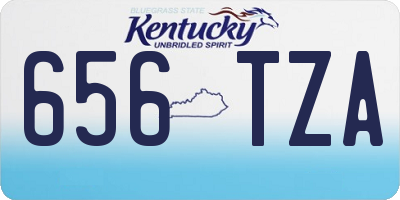 KY license plate 656TZA