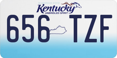KY license plate 656TZF