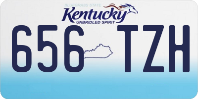 KY license plate 656TZH