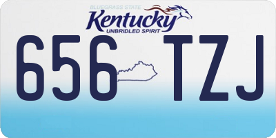KY license plate 656TZJ