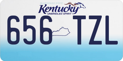 KY license plate 656TZL