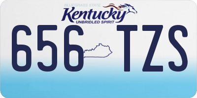 KY license plate 656TZS