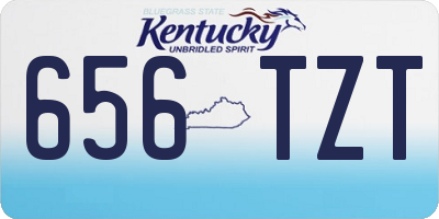 KY license plate 656TZT